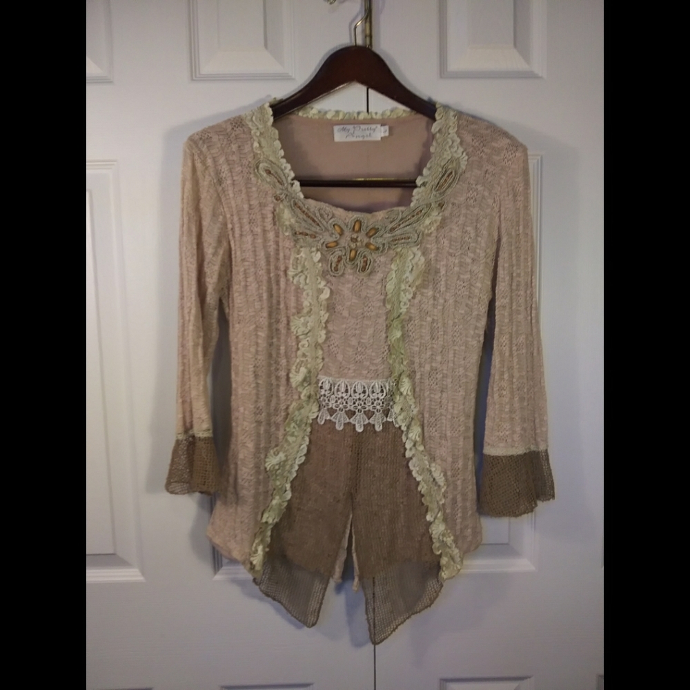 Lace Fairy sweater Victorian style